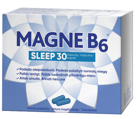 MAGNE B6 Sleep kapsulas, 30 gab.
