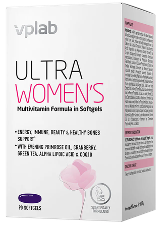 VPLAB Ultra Women's Multivitamin Formula mīkstās kapsulas, 90 gab.