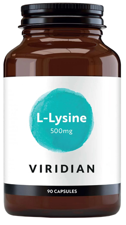VIRIDIAN L-Lysine 500 mg kapsulas, 90 gab.