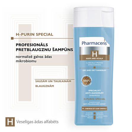 PHARMACERIS H-Purin Special šampūns, 250 ml