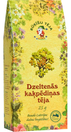 RŪĶĪŠU TĒJA Dzeltenās kaķpēdiņas beramā tēja, 25 g