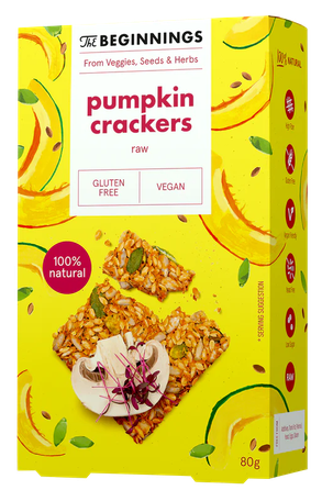THE BEGINNINGS Ķirbju  krekeri, 80 g