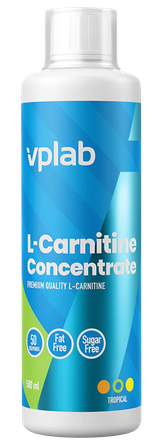 VPLAB L-carnitine ar tropisku augļu garšu koncentrāts, 500 ml