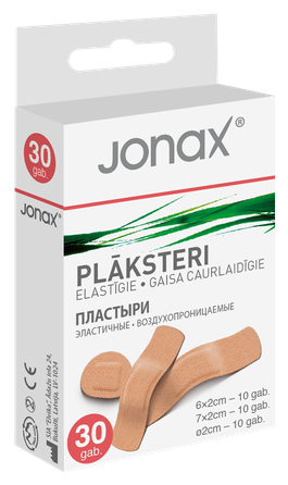 JONAX elastīgs plāksteris, 30 gab.