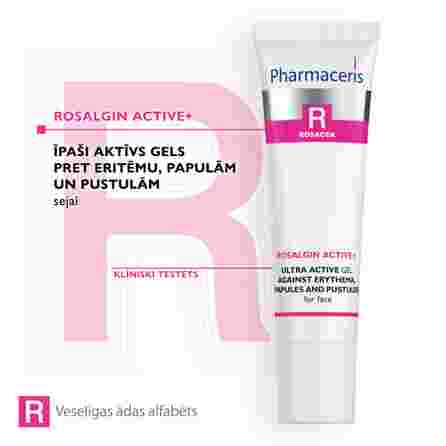PHARMACERIS R Rosalgin Active+ sejas gels, 30 ml