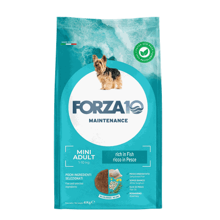 FORZA10 Maintenance Mini Adult Ar Zivīm, Suņiem sausā barība, 4 kg