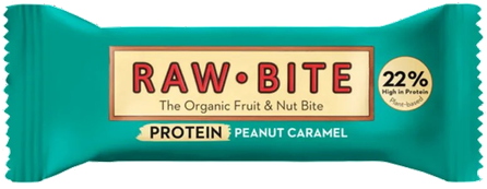 RAWBITE proteīna, ar karameli batoniņš, 45 g