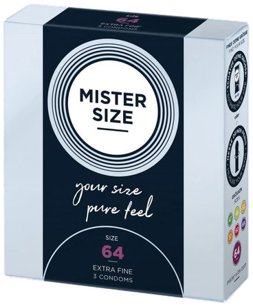 MISTER SIZE 64/225 mm prezervatīvi, 3 gab.