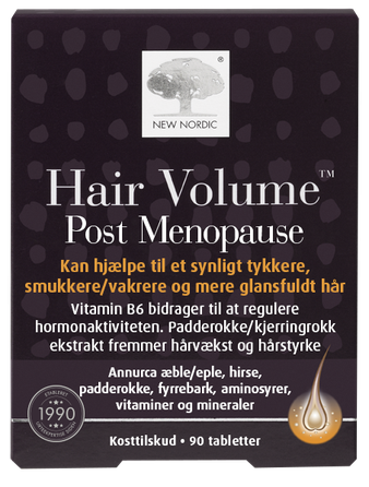 NEW NORDIC Hair Volume Post Menopause tabletes, 90 gab.