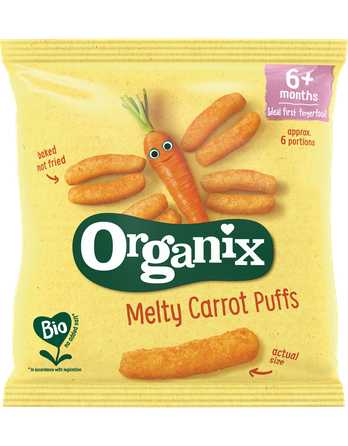 ORGANIX Bio Ar Burkāniem, 6M, Kukurūzas nūjiņas, 20 g