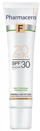 PHARMACERIS F Matt-Mineral SPF 30 Natural tonālais krēms, 30 ml
