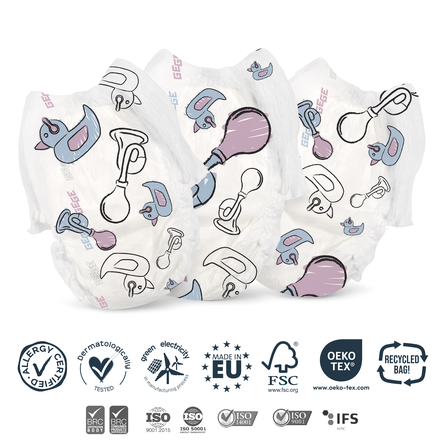 GEGE Genius Baby PNTS (9-15 kg) Maxi 4 biksītes, 40 gab.