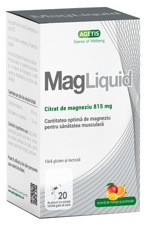 MAGLIQUID Ar Mango Un Apelsīnu Garšu paciņas, 20 gab.