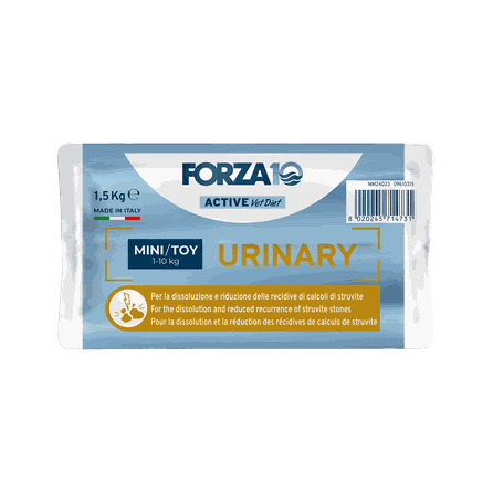 FORZA10 Active VetDiet Urinary Mini/Toy sausā barība, 1.5 kg