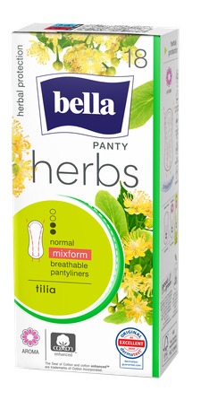 BELLA Panty Herbs Tilia ikdienas ieliktnīši, 18 gab.