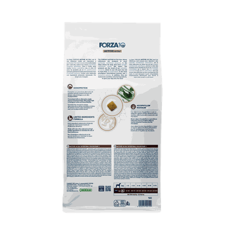 FORZA10 Active Vetdiet Intestinal Colon Fase 1, Suņiem sausā barība, 4 kg