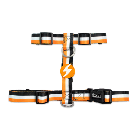 DASHI Stripes3 Orange&Black  S iemaukti, 1 gab.