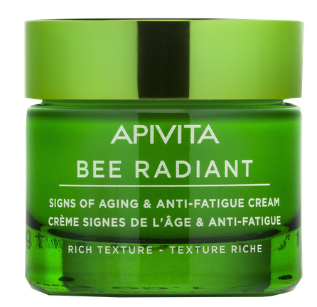 APIVITA Bee Radiant Signs of Aging & Anti-Fatigue Rich Texture krēms, 50 ml