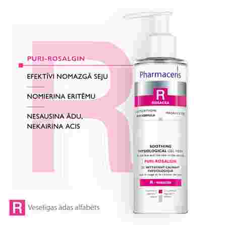 PHARMACERIS R Puri-Rosalgin želeja sejas mazgāšanai, 190 ml