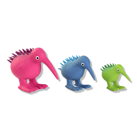 KIWI WALKER Whistle, S Izmēra, Zila. Lateksa rotaļlieta, 1 gab.