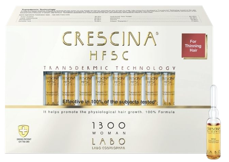 CRESCINA 1300 Transdermic Woman ampulas, 20 gab.
