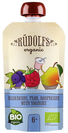 RŪDOLFS Mellenes, Bumbieri, Avenes Ar Jogurtu BIO 6+ biezenis, 110 g