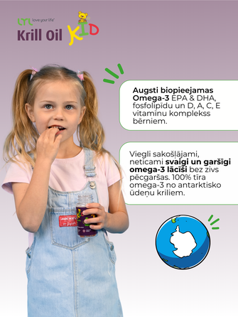 LYL Krill Oil KID želejas lācīši, 30 gab.