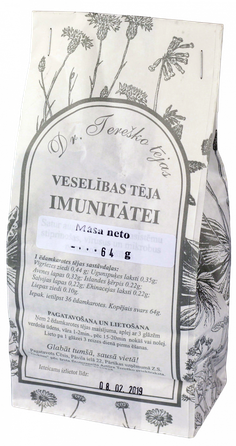 DR.TEREŠKO Veselības tēja Imunitātei beramā tēja, 64 g