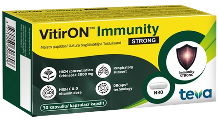 VITIRON Immunity Strong kapsulas, 30 gab.