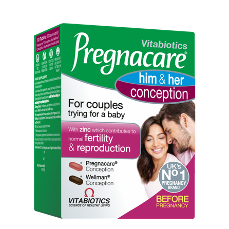 PREGNACARE   Him & Her Conception tabletes, 60 gab.