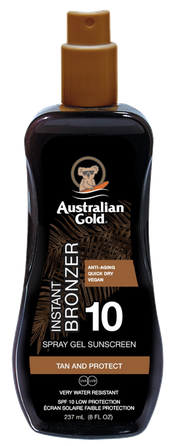 AUSTRALIAN GOLD With Bronzer SPF 10 Gel sprejs, 237 ml