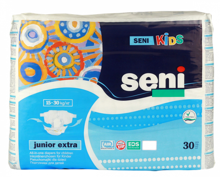 SENI Kids Junior Extra 15-30 kg autiņbiksītes, 30 gab.