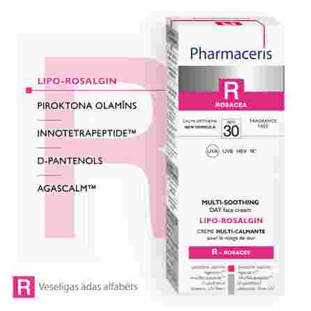 PHARMACERIS R SPF 30 Lipo-Rosalgin sejas krēms, 30 ml
