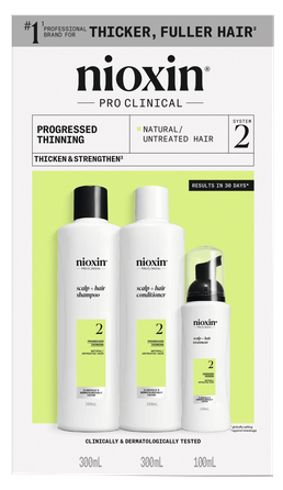 NIOXIN Hair Care System 2 Kit for Natural Hair with Progressed Thinning komplekts, 1 gab.