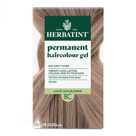 HERBATINT 8C Light Ash Blonde matu krāsa, 170 ml