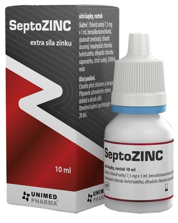 SEPTOZINC acu pilieni, 10 ml