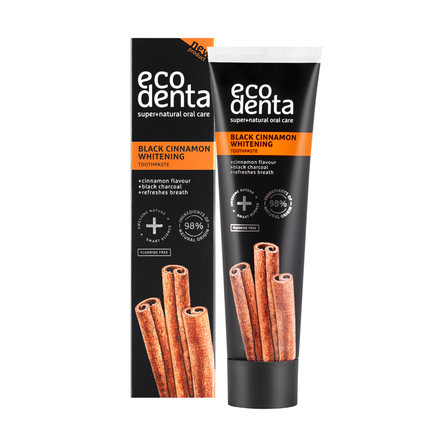 ECODENTA Black Cinnamon Whitening zobu pasta, 100 ml