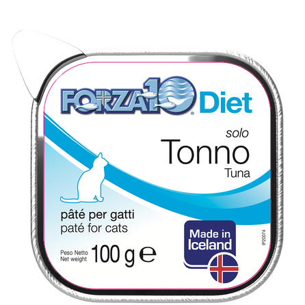 FORZA10 Solo Diet Tuncis, Kaķiem pastēte, 100 g