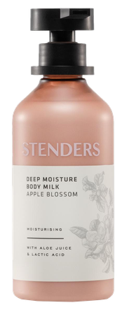 STENDERS ar ābeļziedu aromātu Dziļi mitrinošs ķermeņa pieniņš, 250 ml