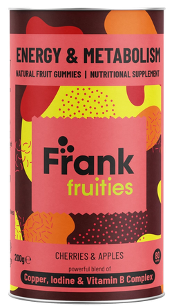 FRANK FRUITIES Energy & Metabolism želejas konfektes, 80 gab.
