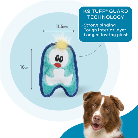 OUTWARD HOUND Durablez Penguin, Zila, XS rotaļlieta, 1 gab.