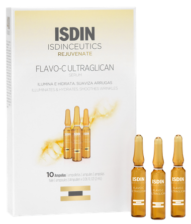 ISDIN Isdinceutics Flavo-C Ultraglican ampulas, 10 gab.