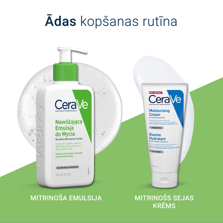 CERAVE For Face And  Body Hydrating With Ceramides attīrošs krēms, 236 ml