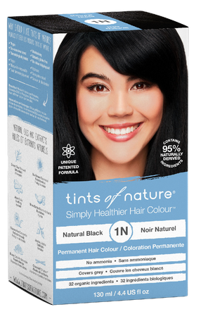 TINTS OF NATURE T1N Natural Black matu krāsa, 130 ml