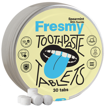 FRESMY Spearmint zobu pastas tabletes, 30 gab.