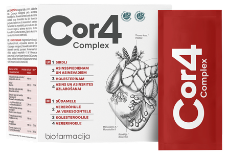 BIOFARMACIJA Cor4 Complex pulveris, 28 gab.