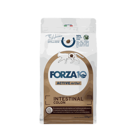FORZA10 Active Vetdiet Cat Intestinal Colon, Kaķiem sausā barība, 400 g