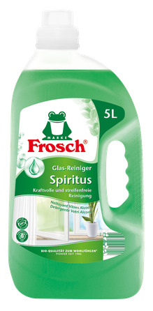 FROSCH Glass Cleaner Bio-Spirit tīrīšanas līdzeklis, 5000 ml