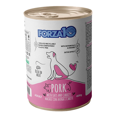 FORZA10 Maintenance Cūka Ar Auzām Un Burkāniem, Suņiem mitrā barība, 400 g