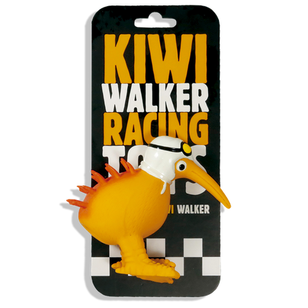 KIWI WALKER Whistle, Ar Baltu Ķiveri, One Size, Oranža, Lateksa rotaļlieta, 1 gab.